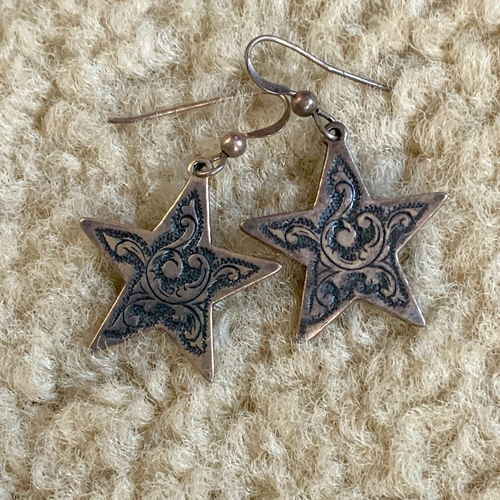 Sterling Star Earrings
